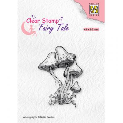 Nellie's Choice Clear Stamp - Fairy Tale Mushrooms